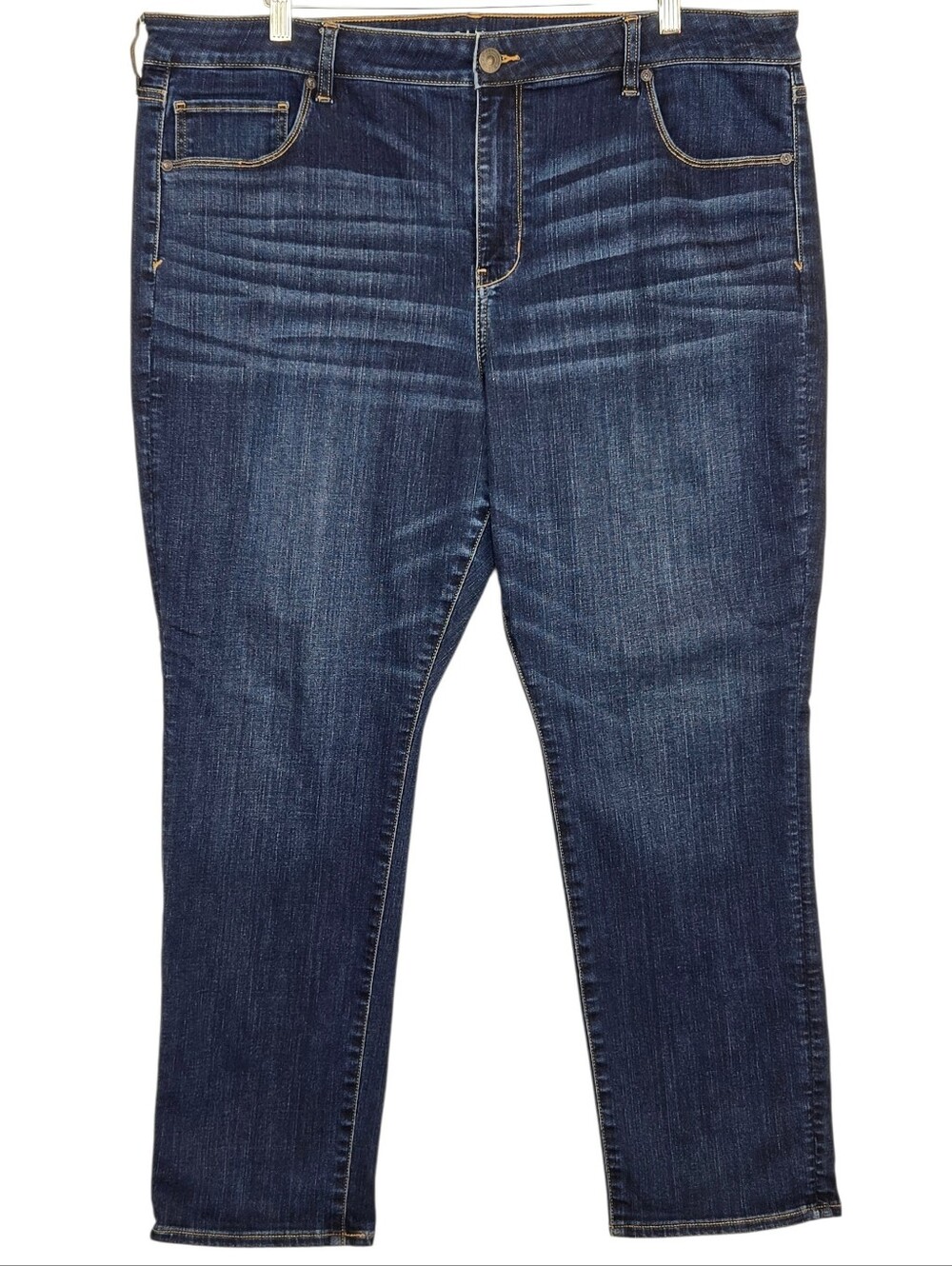 American Eagle Next Level Stretch Skinny Jeans High Rise Dark Wash 22 Regular